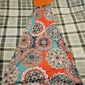 Fashion bug medium long festive floral dress with pockets